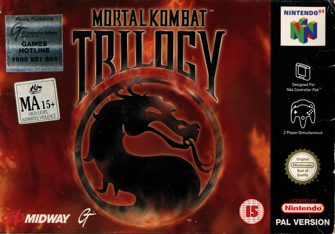 Front Cover for Mortal Kombat Trilogy (Nintendo 64)
