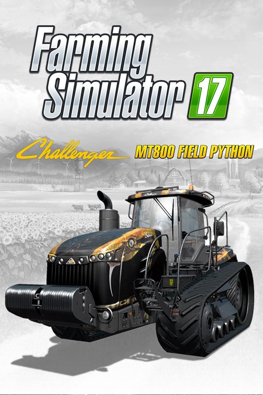 Front Cover for Farming Simulator 17: Challenger MT800 Field Python (Xbox One) (download release)