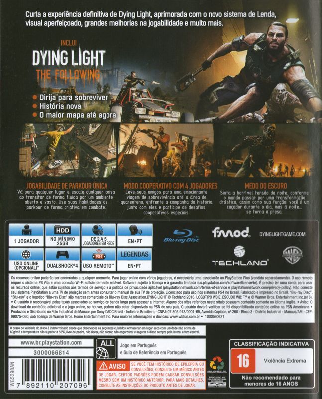 Dying Light: The Following - Enhanced Edition (PS4) - The Cover Project