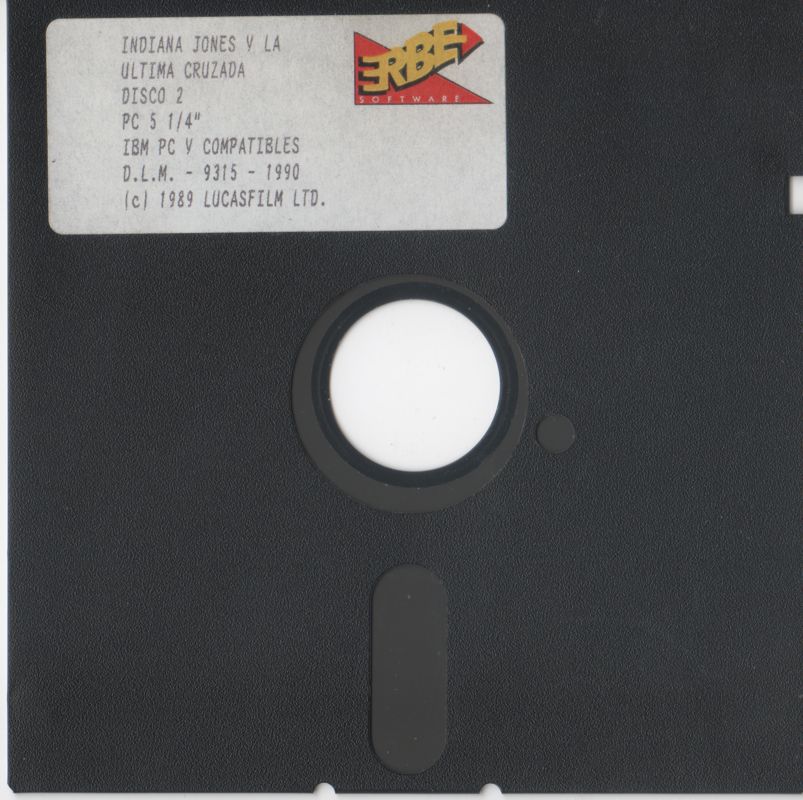 Media for Indiana Jones and the Last Crusade: The Graphic Adventure (DOS): Disk 2