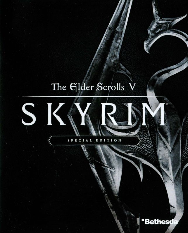 Manual for The Elder Scrolls V: Skyrim - Special Edition (PlayStation 4): Front