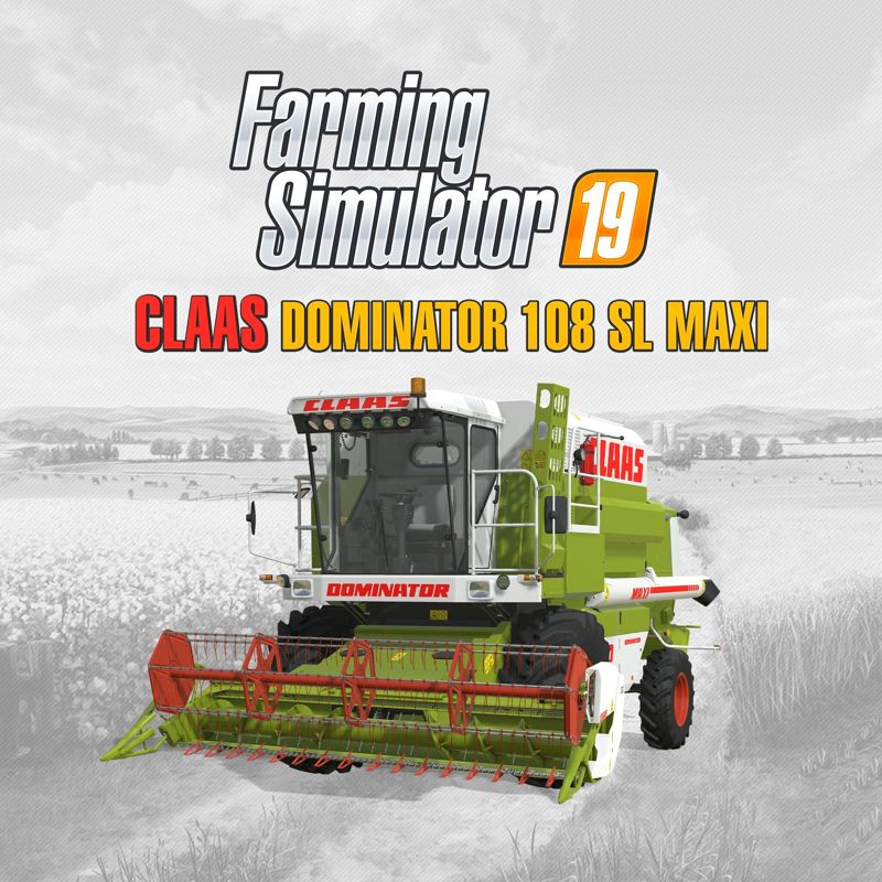 Front Cover for Farming Simulator 19: Claas Dominator 108 SL Maxi (PlayStation 4) (download release)