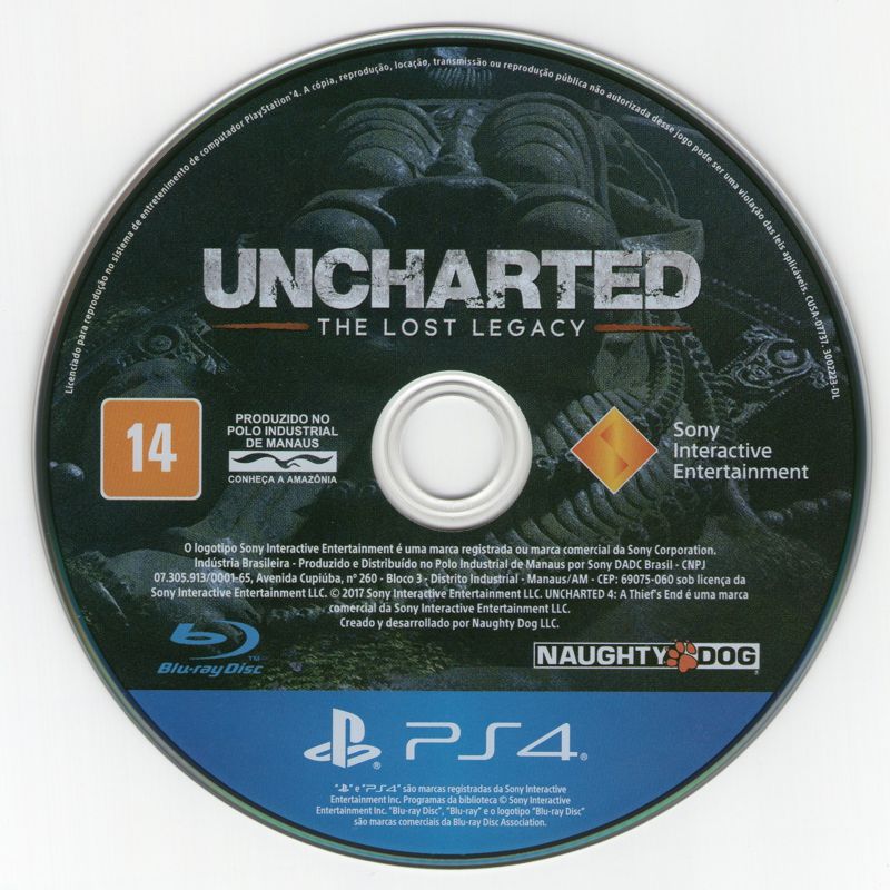 Media for Uncharted: The Lost Legacy (PlayStation 4)