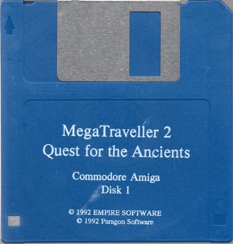 Media for MegaTraveller 2: Quest for the Ancients (Amiga): Disk 1/3