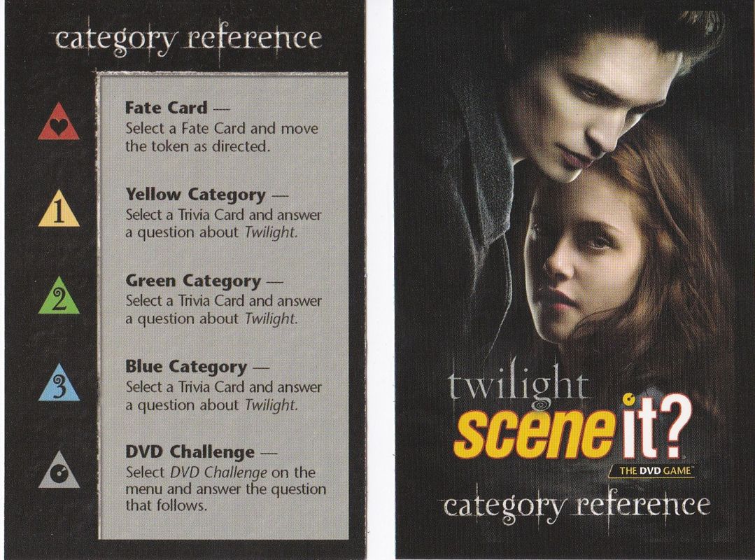 Other for Scene It?: Twilight (DVD Player): Trivia Cards