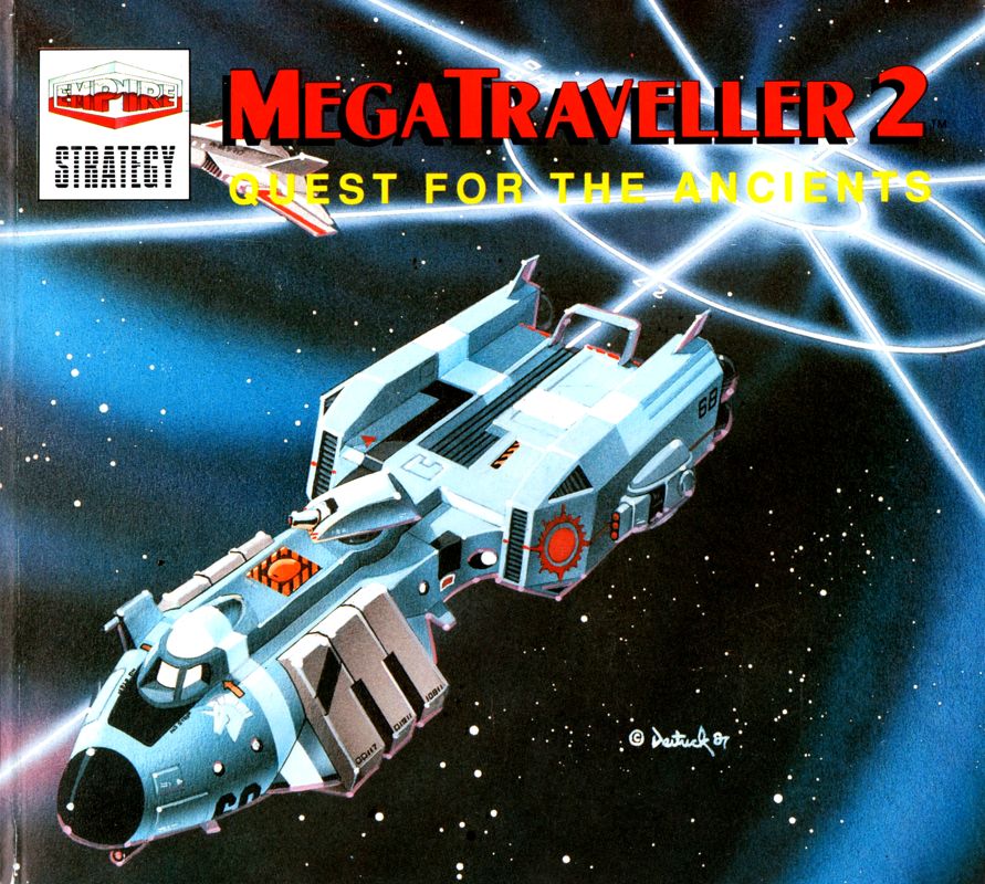 Manual for MegaTraveller 2: Quest for the Ancients (Amiga): Front