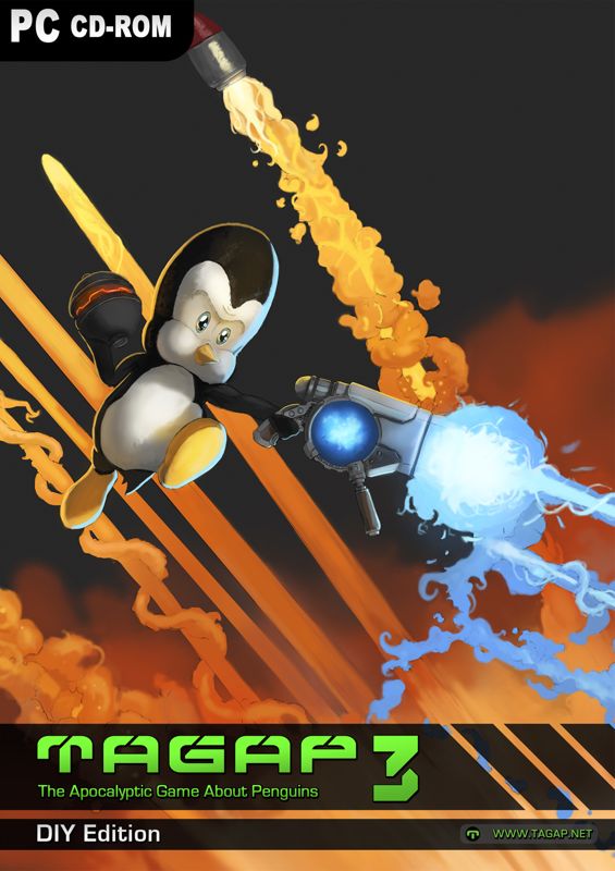 Front Cover for TAGAP 3: The Apocalyptic Game About Penguins 3 (Windows) (Printable case cover, released as part of the 'self publication pack' (which comes with everything from disc burning instructions, DVD launcher, disc labels, etc.))
