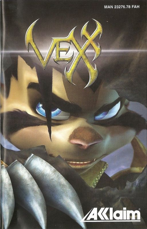 Manual for Vexx (PlayStation 2): Front