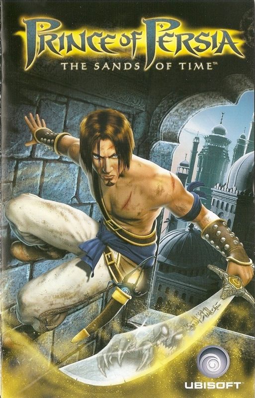 Manual for Prince of Persia: The Sands of Time (PlayStation 2) (Platinum release): Front