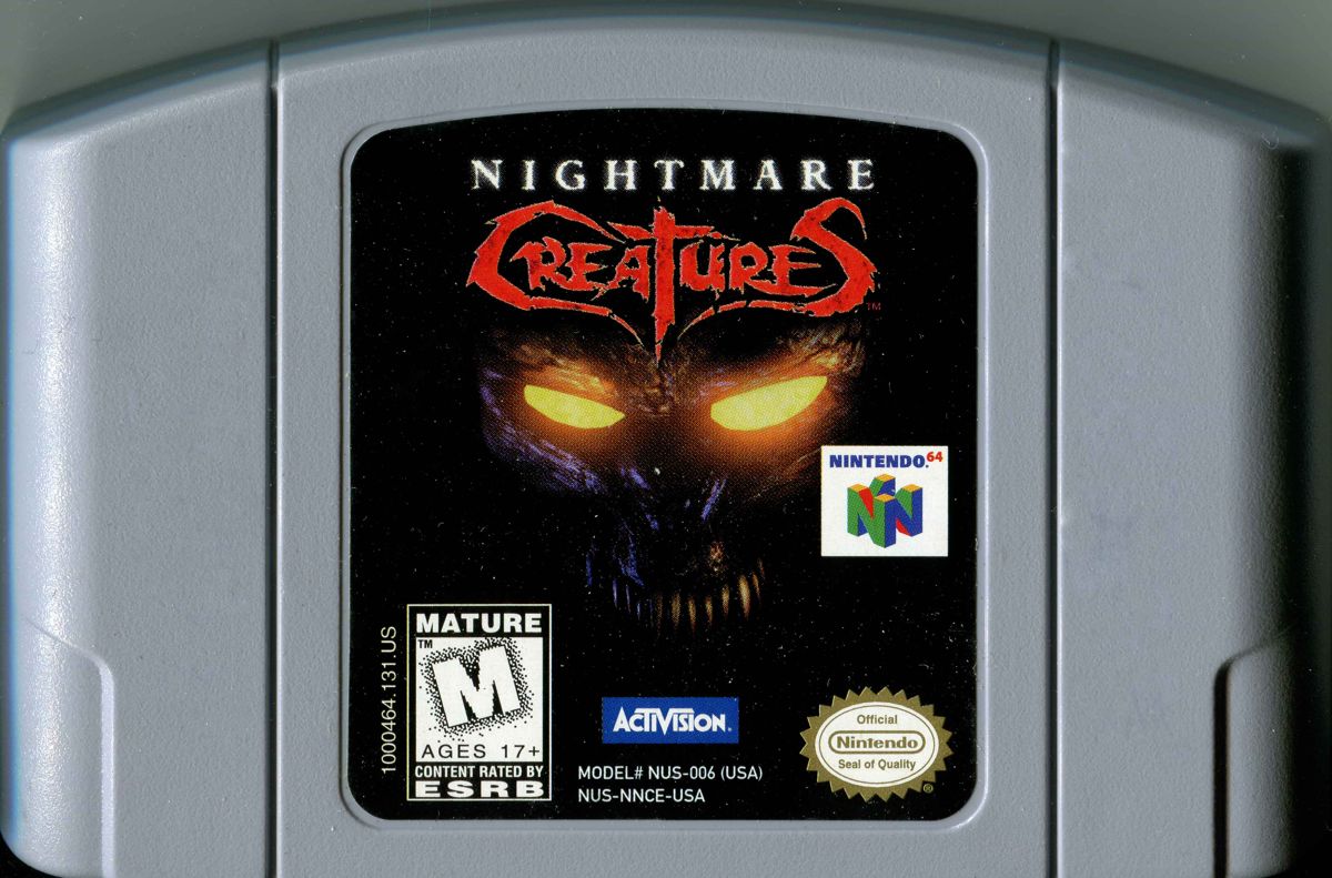 Media for Nightmare Creatures (Nintendo 64): Front