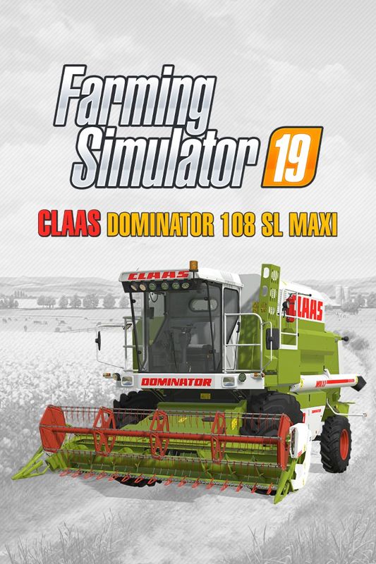 Front Cover for Farming Simulator 19: Claas Dominator 108 SL Maxi (Xbox One) (download release)