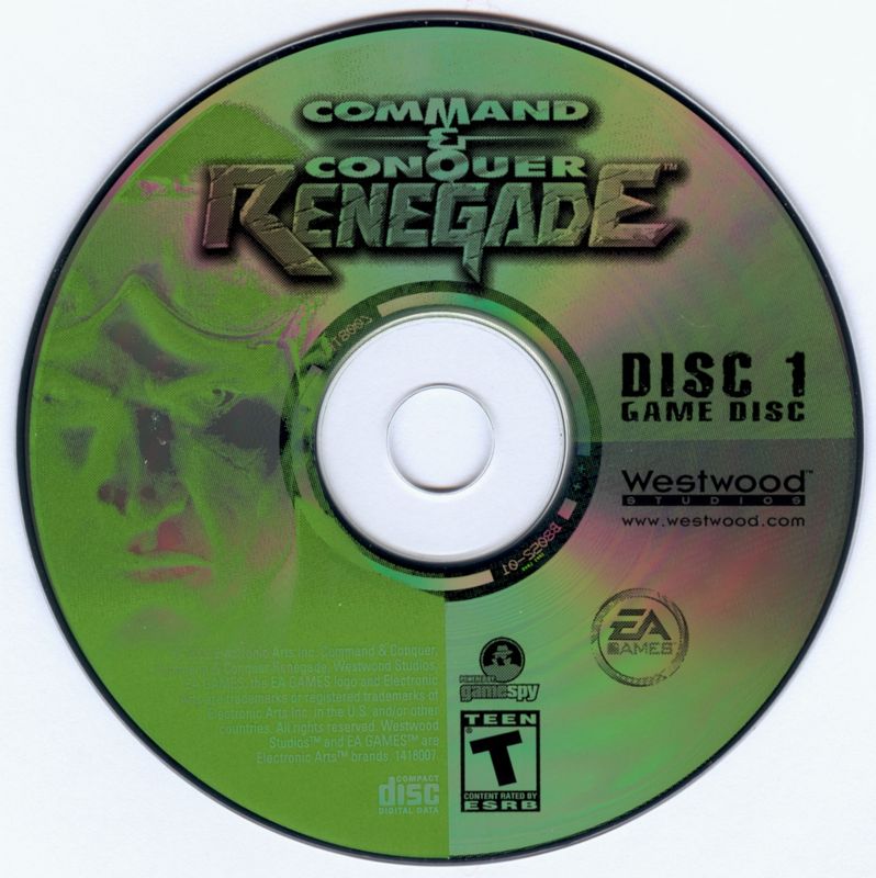 Media for Command & Conquer: Renegade (Windows) (Pre-ordered directly from Westwood Studios release): Disc 1