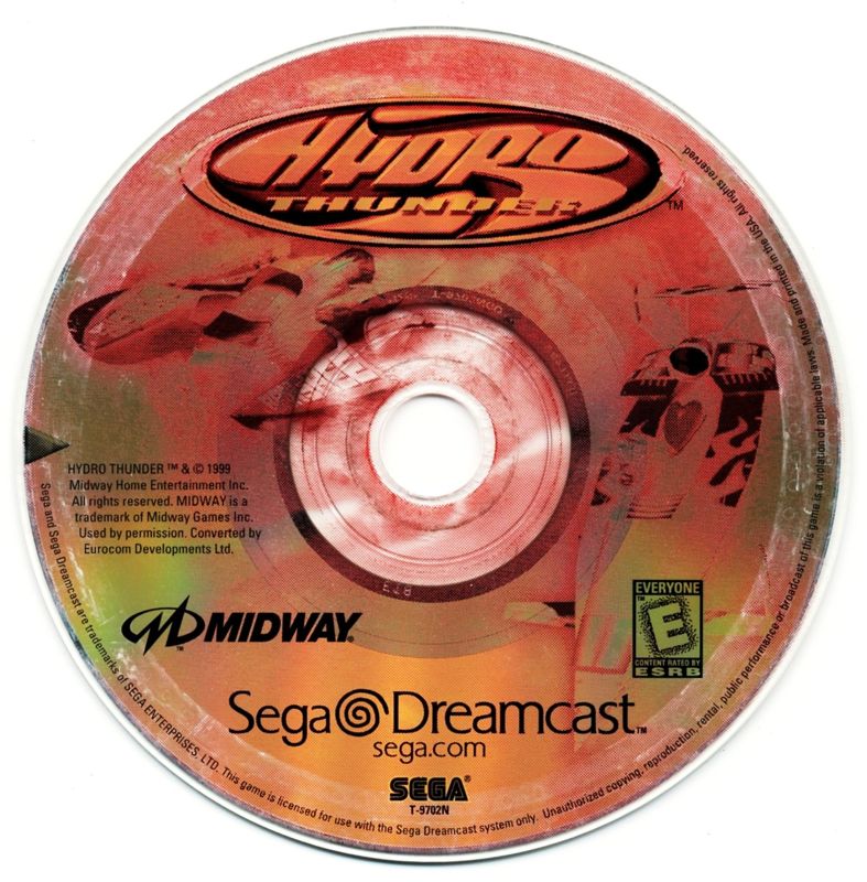 Media for Hydro Thunder (Dreamcast) (Sega All Stars release)