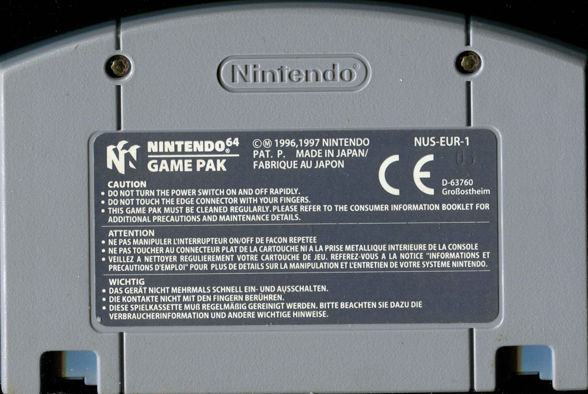 Media for Nuclear Strike (Nintendo 64): Back