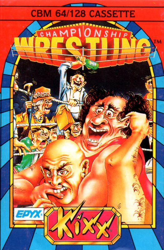 Front Cover for Championship Wrestling (Commodore 64) (Budget re-release)