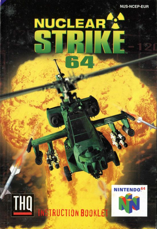Manual for Nuclear Strike (Nintendo 64): Front