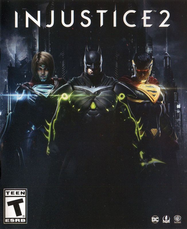 Manual for Injustice 2 (PlayStation 4): Front