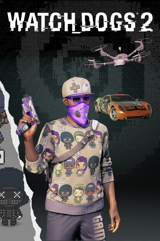 Front Cover for Watch_Dogs 2: Pixel Art Pack (Xbox One) (download release)