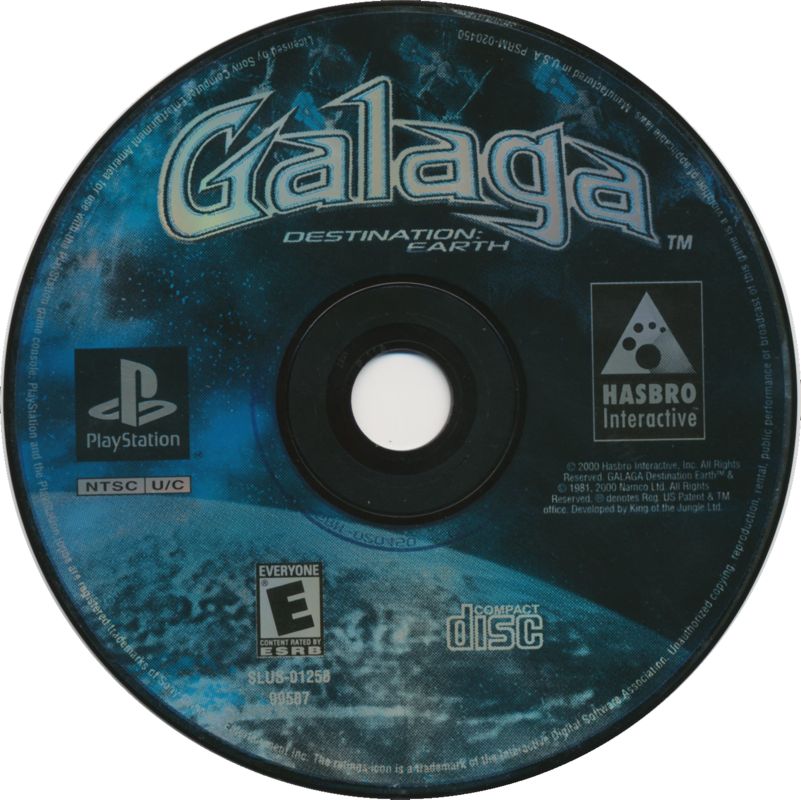 Media for Galaga: Destination Earth (PlayStation)