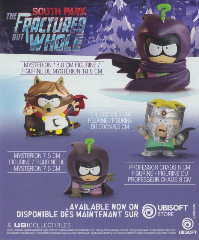 Advertisement for South Park: The Fractured But Whole (Xbox One): Season Pass/miniatures Ad - Back