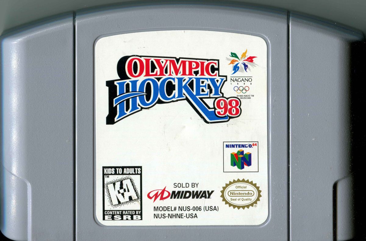 Media for Olympic Hockey 98 (Nintendo 64): Front