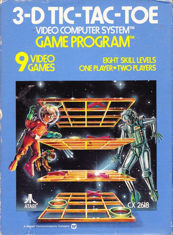 Front Cover for 3-D Tic-Tac-Toe (Atari 2600)