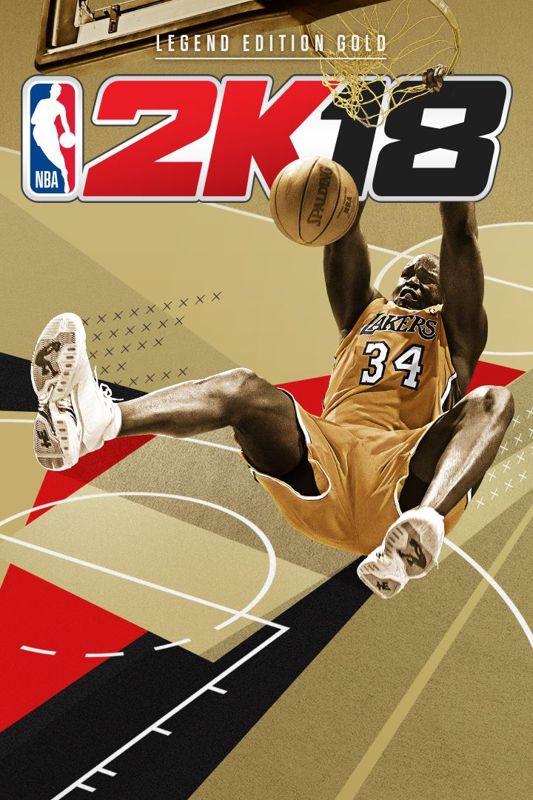 Front Cover for NBA 2K18 (Legend Edition Gold) (Xbox One) (download release)