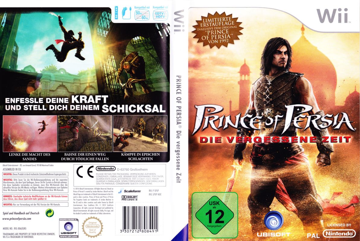 Full Cover for Prince of Persia: Die Vergessene Zeit (Limitierte Erstauflage) (Wii)