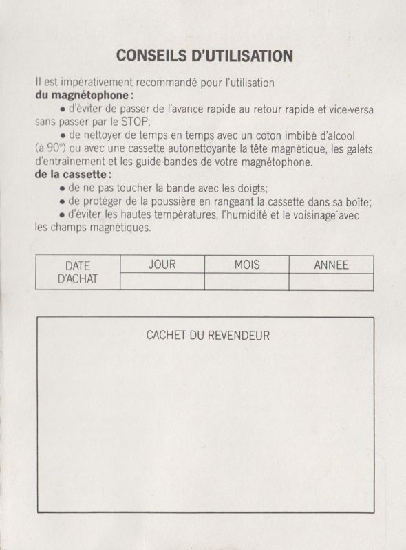 Extras for Trans American Rally (Philips VG 5000) (S.A. PHILIPS Industrielle et Commerciale release (#3)): Generic Booklet - Front (2-folded)