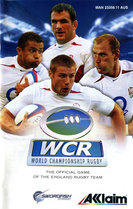 Manual for WCR: World Championship Rugby (PlayStation 2): Front