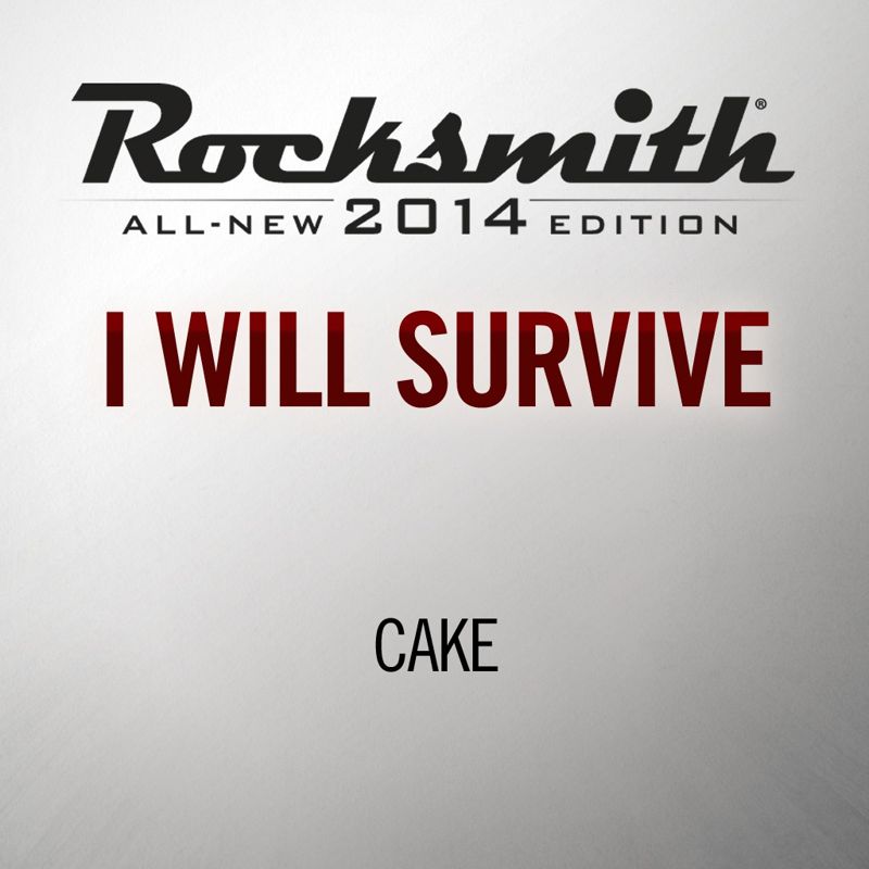 Front Cover for Rocksmith: All-new 2014 Edition - Cake: I Will Survive (PlayStation 3 and PlayStation 4) (download release)