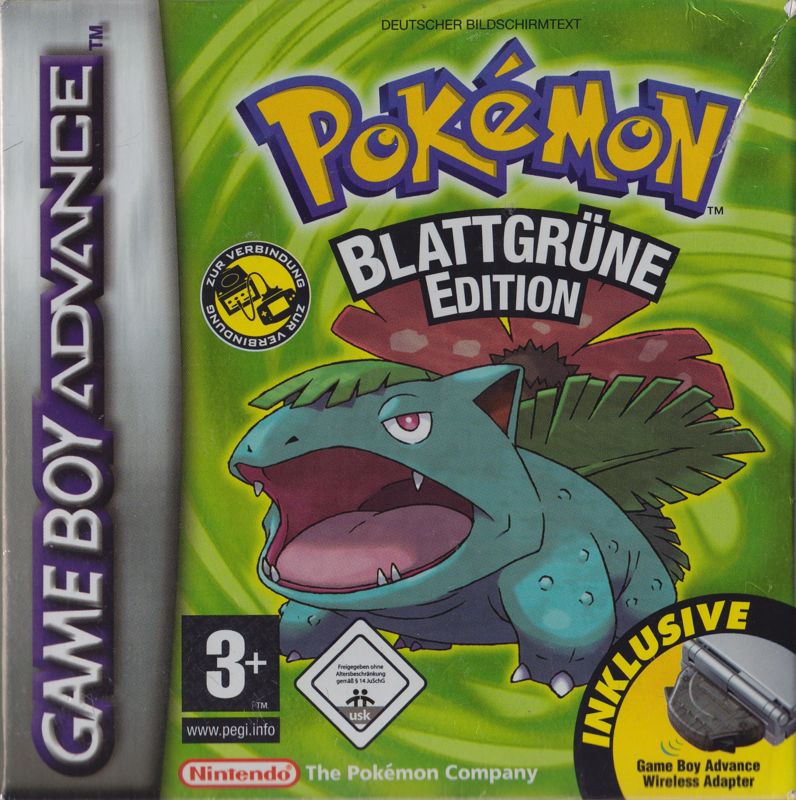 Front Cover for Pokémon LeafGreen Version (Game Boy Advance)