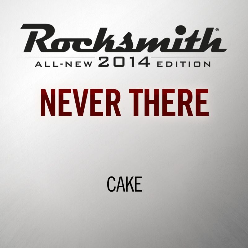 Front Cover for Rocksmith: All-new 2014 Edition - Cake: Never There (PlayStation 3 and PlayStation 4) (download release)