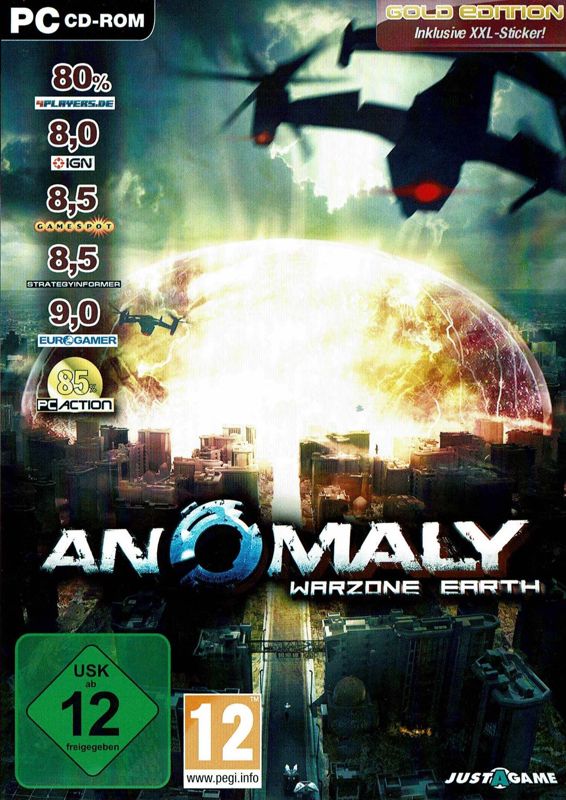 Front Cover for Anomaly: Warzone Earth (Windows) (Retail release with Steam-based installer)