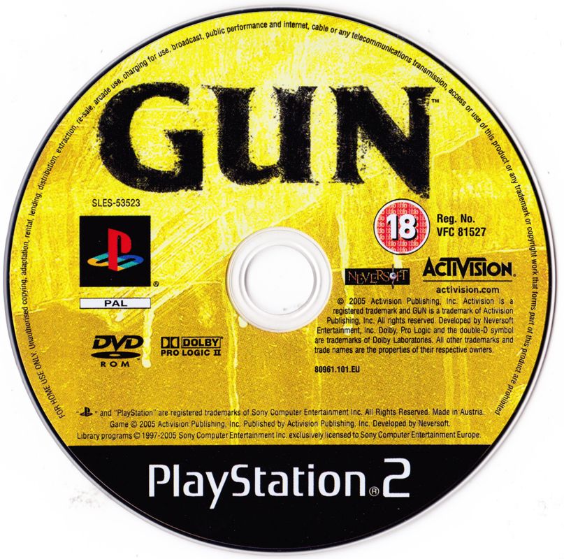 Media for Gun (PlayStation 2)