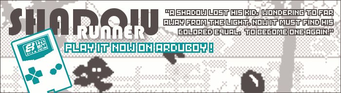 Front Cover for Shadow Runner (Arduboy)