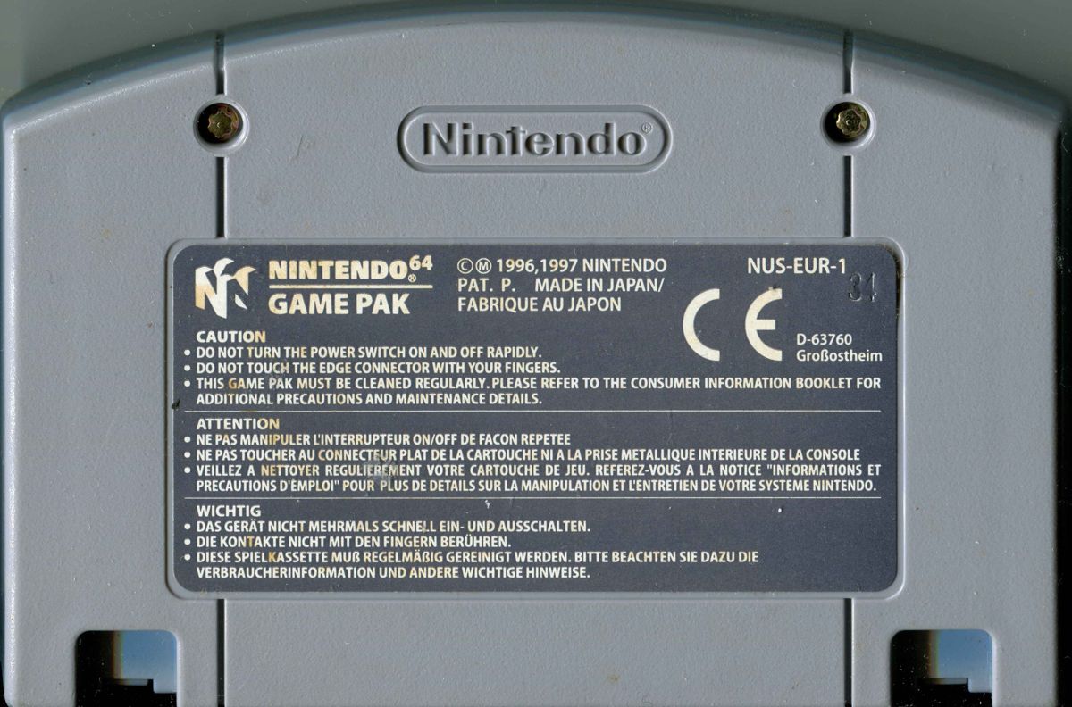 Media for V-Rally: Edition 99 (Nintendo 64): Back