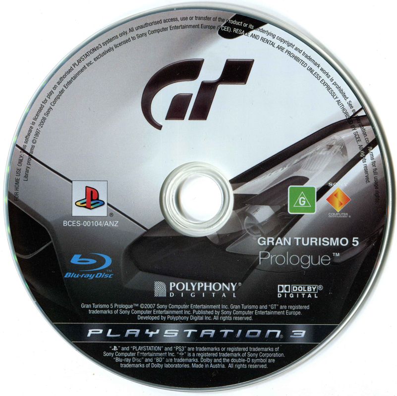 Gran Turismo 5: Prologue cover or packaging material - MobyGames