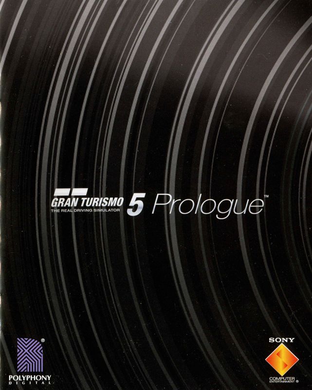 Manual for Gran Turismo 5: Prologue (PlayStation 3): Front