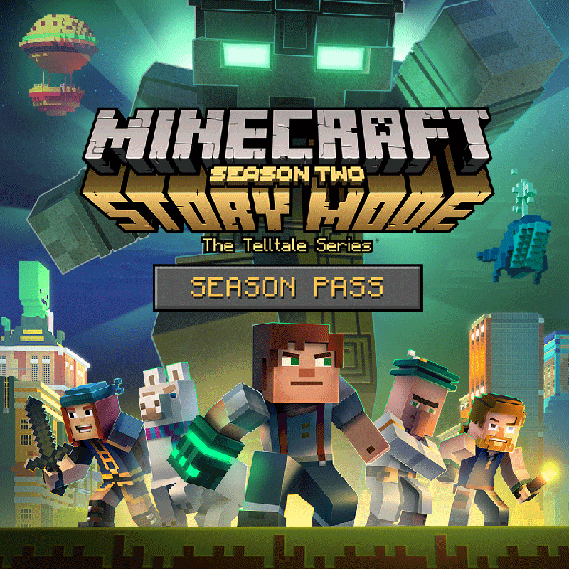 Minecraft: Story Mode Season Two 2 Season Pass Disc (Microsoft Xbox 360,  2017) 816563020146