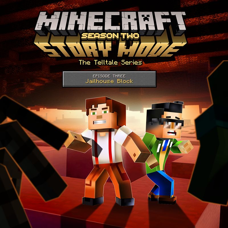 Front Cover for Minecraft: Story Mode - Season Two: Episode 3 - Jailhouse Block (PlayStation 4) (download release)
