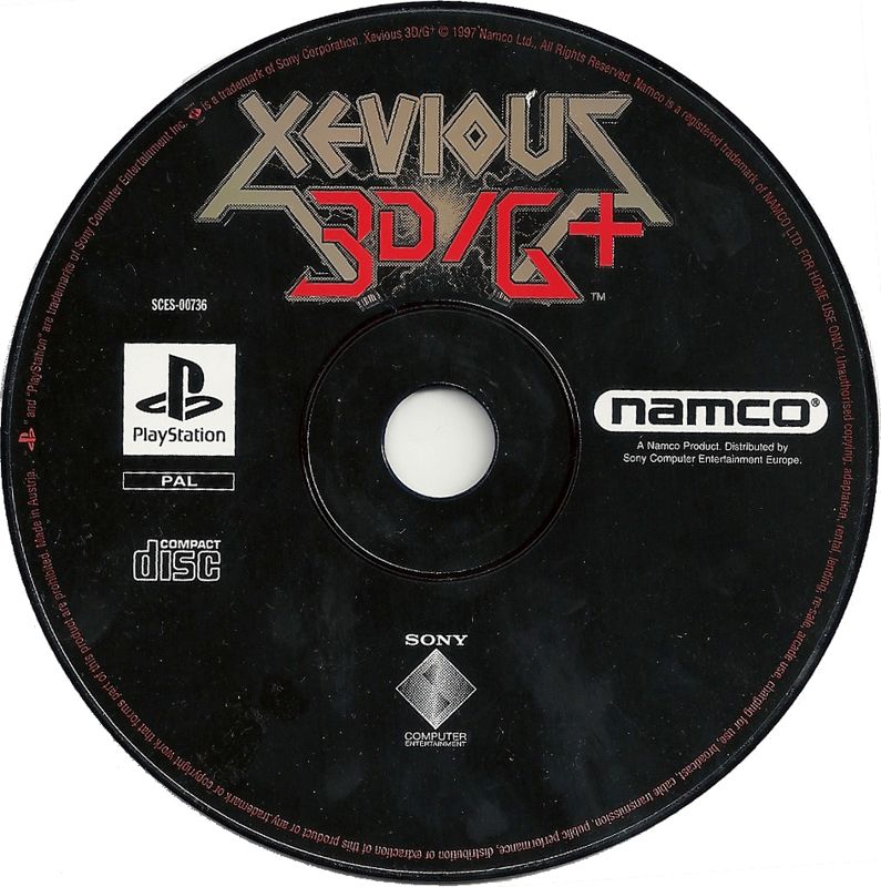 Media for Xevious 3D/G+ (PlayStation)