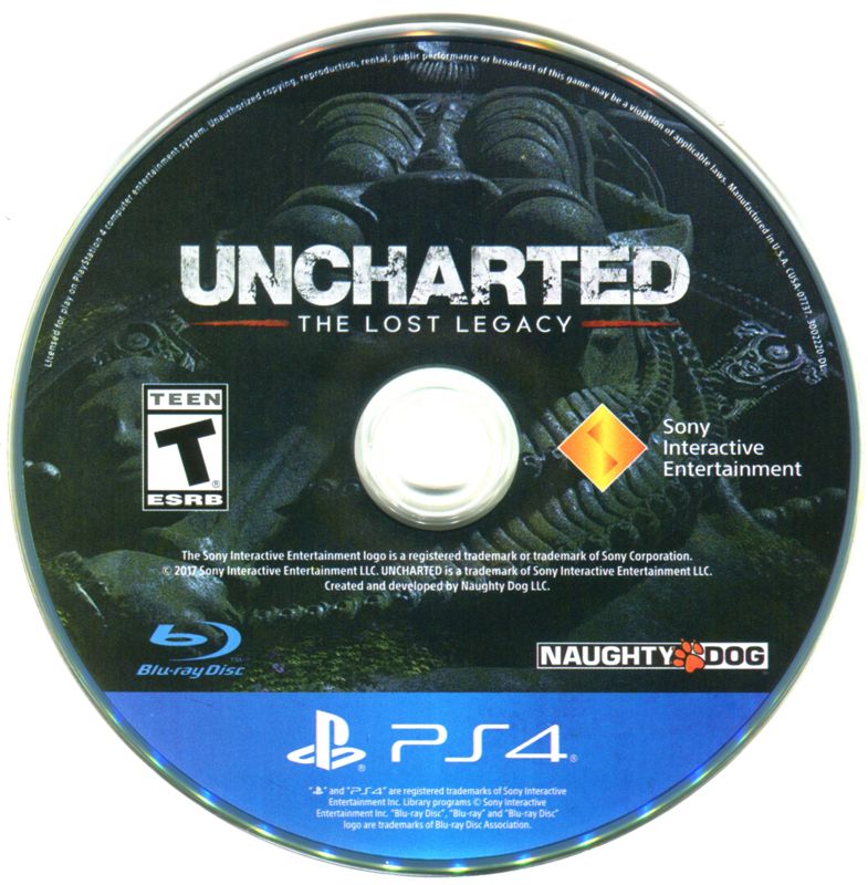 Media for Uncharted: The Lost Legacy (PlayStation 4)