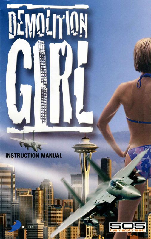 Manual for Demolition Girl (PlayStation 2): Front