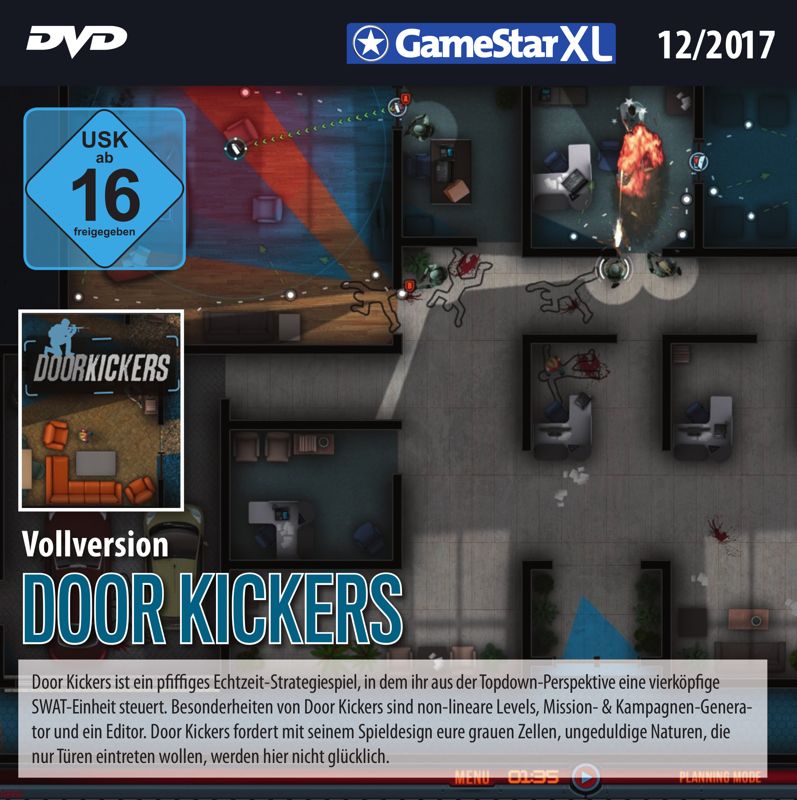 Other for Door Kickers (Windows) (GameStar XL 12/2017 covermount): Jewel Case - Front (digital)