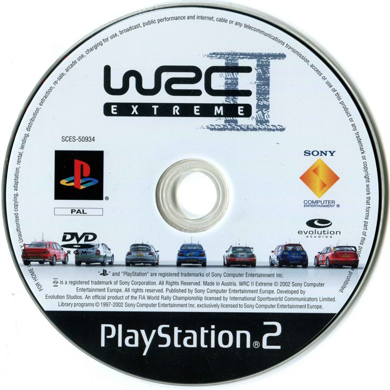 Media for WRC II Extreme (PlayStation 2) (Platinum release)