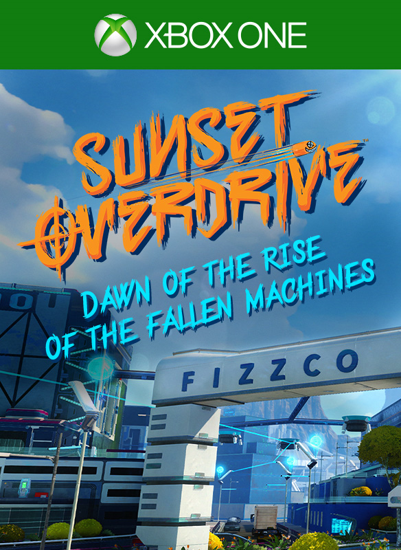 Front Cover for Sunset Overdrive: Dawn of the Rise of the Fallen Machines (Xbox One) (Download release): 1st version