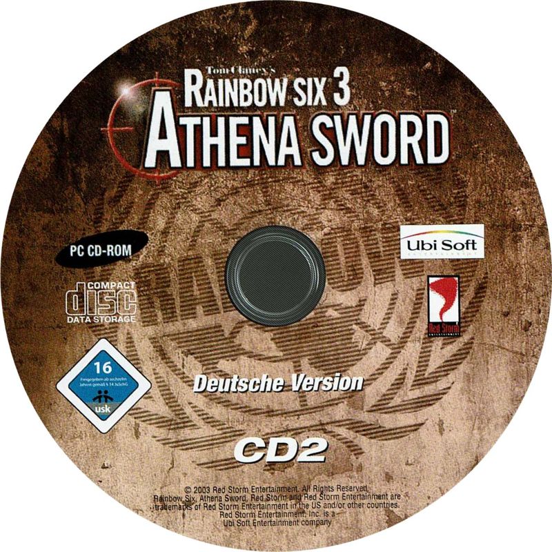 Media for Tom Clancy's Rainbow Six 3: Athena Sword (Windows): Disc 2