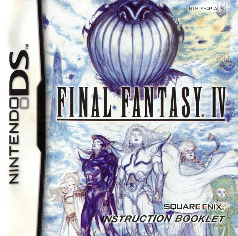 Manual for Final Fantasy IV (Nintendo DS): Front