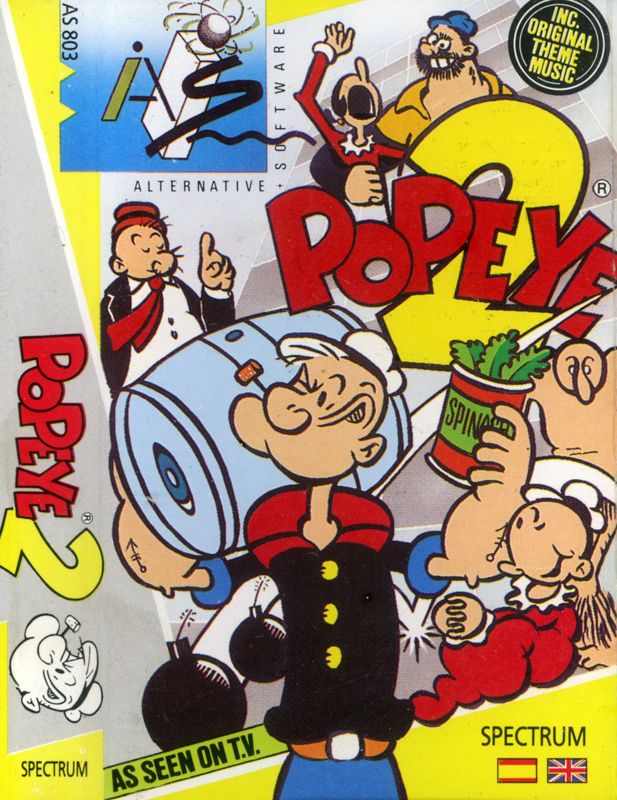 Full Cover for Popeye 2 (ZX Spectrum)